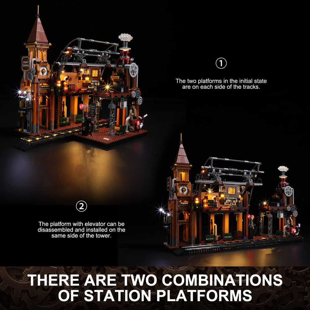 FUNWHOLE Steampunk Elevator Platform detail, perfect for immersive build sessions.
