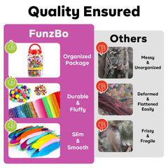 FUNZBO pompoms add color and texture to kids crafts
