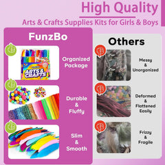 FUNZBO popsicle sticks set supports building and creative construction at home.