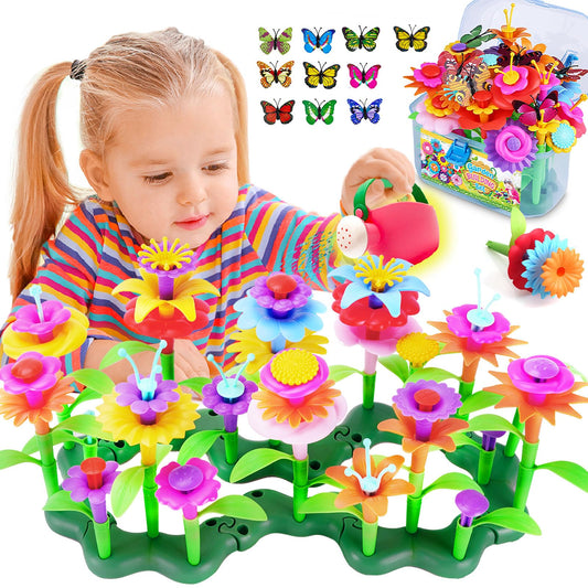 FUNZBO Flower Garden 109pcs snapping pieces for secure play