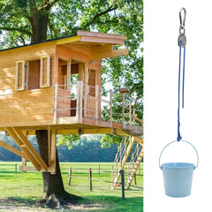FUQUN outdoor playground pulley system inspires cooperative, active backyard adventures.