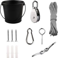 FUQUN Treehouse Pulley Bucket Assembly demonstrates sturdy construction for durable outdoor fun