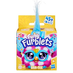 Furby Dah-Tee plays 45+ country tunes in Furby language, inspiring imaginative play.