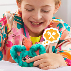 Furby Furblets Mello-Nee close-up face highlights summer tunes.