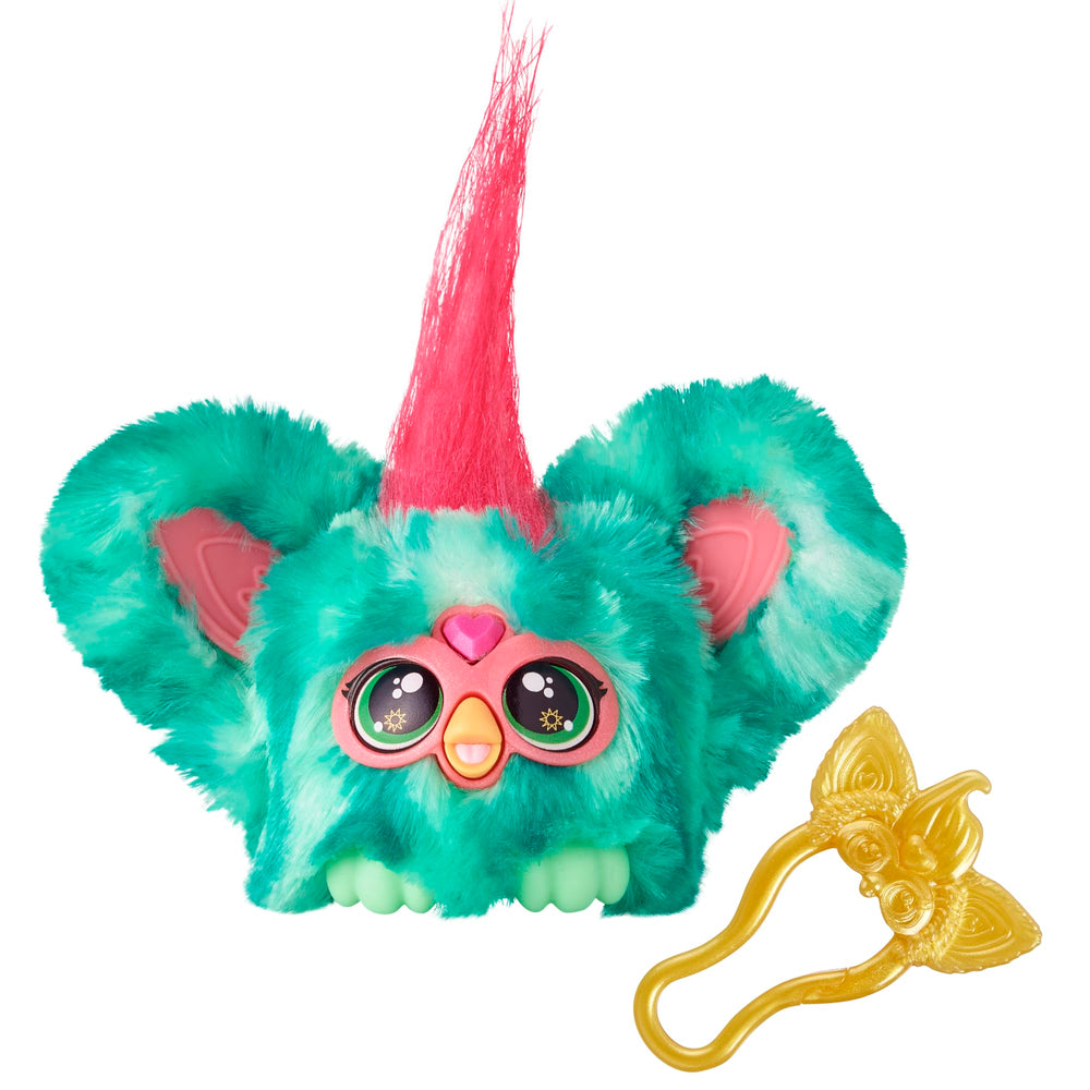 Furby Furblets Mello-Nee front view with watermelon fur offers portable playtime