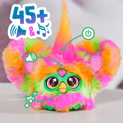Furby Furblets Par-Tay with green pink orange fur for vibrant charm.