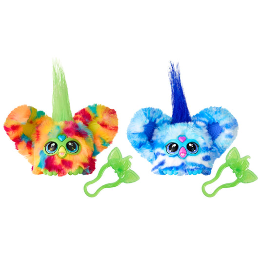 Furby Furblets Pix-Elle with multicolor fur, a portable musical friend.