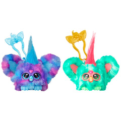 Furby Furblets compact size fits pockets for travel fun.