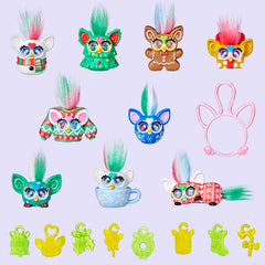 Furby Minis collection display case keeps tiny toys organized.