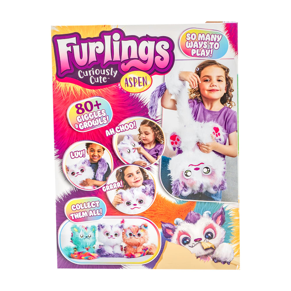 Furlings Aspen plush toy supports safe, screen-free play for 3 and up