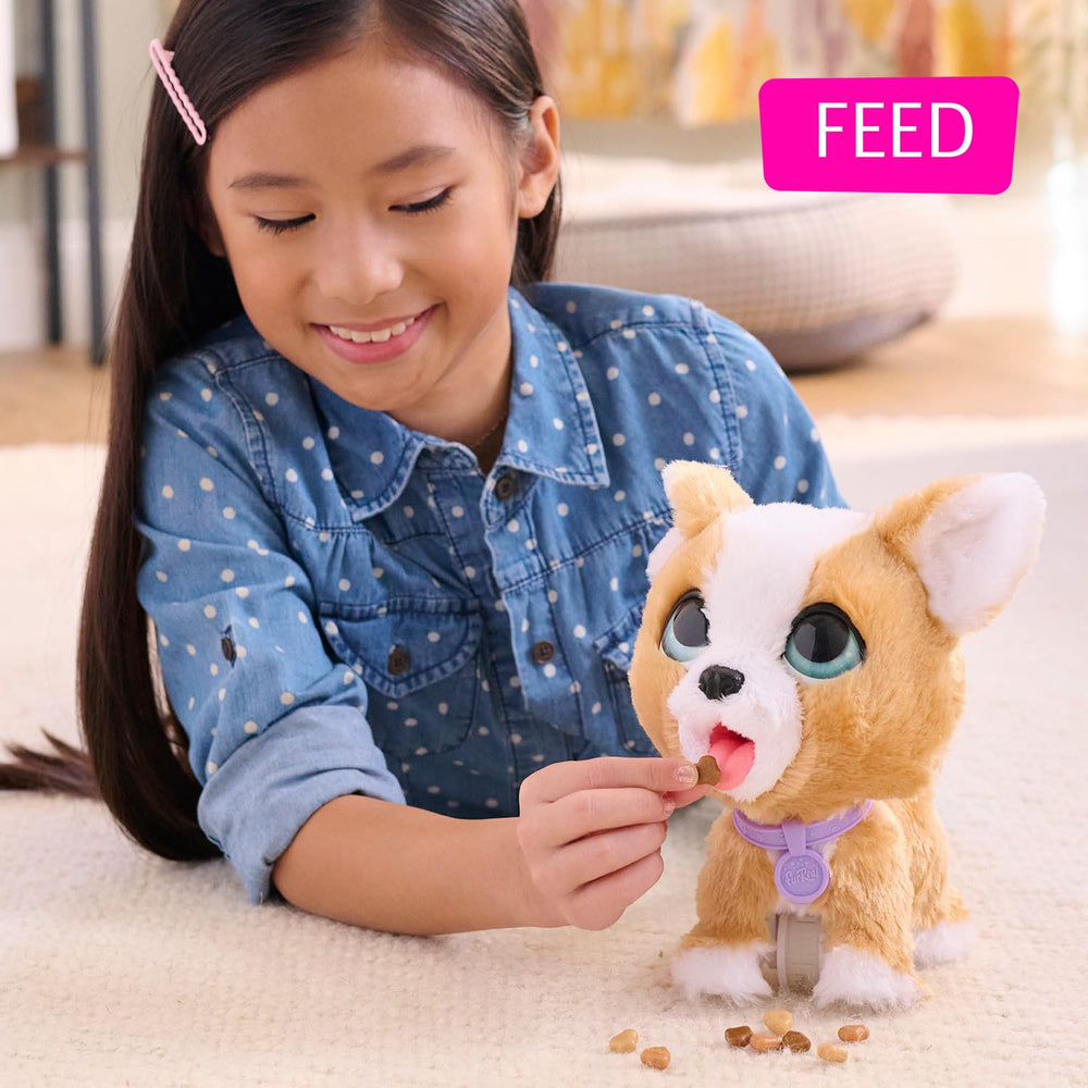 furReal Poop-A-Lots Corgi leash and collar enable guided play sessions.