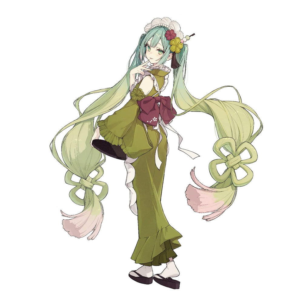 Furyu Hatsune Miku Matcha Parfait figure side view ideal for showcasing details