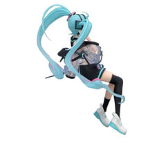 FURYU Hatsune Miku Neon Cyber base stand for stable tabletop display.