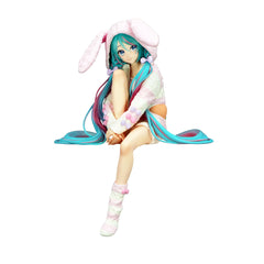 FURYU Hatsune Miku noodle stopper figure with rabbit ears for striking shelf display