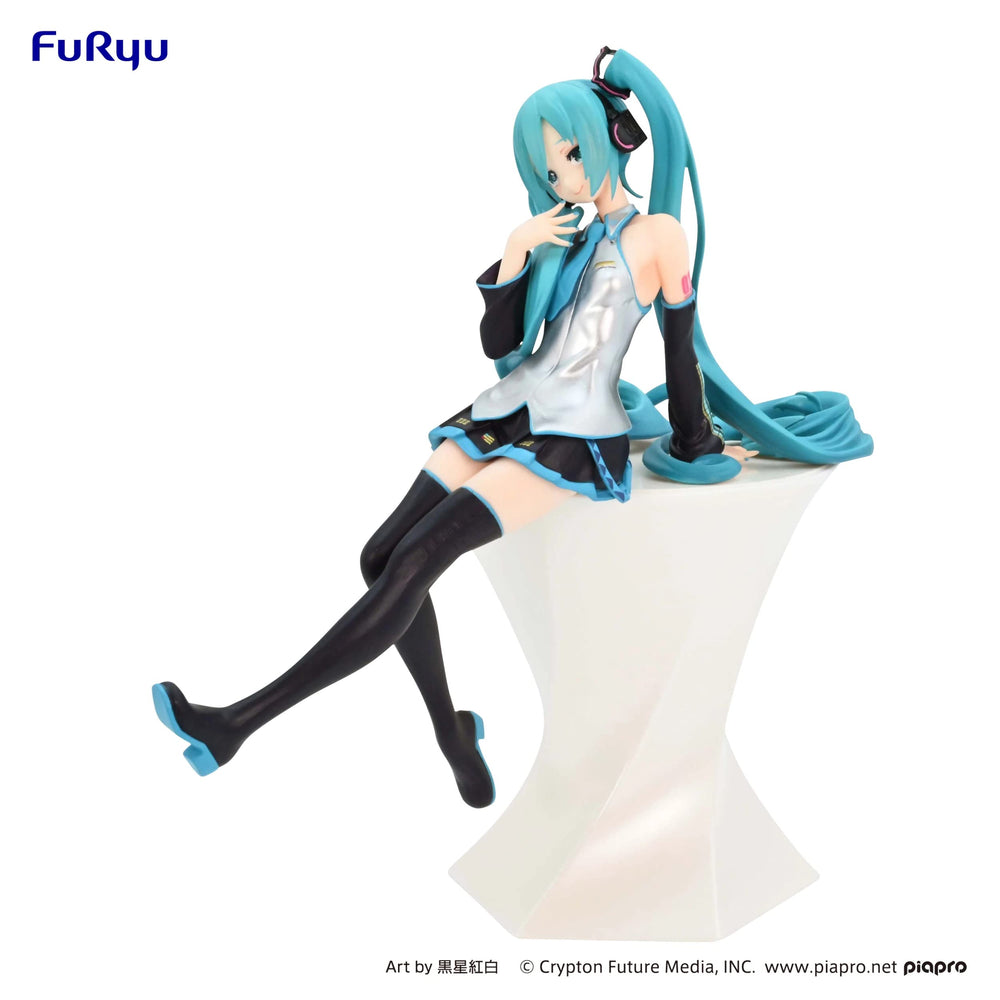 Furyu Hatsune Miku noodle stopper figure with stand showcases stable posing