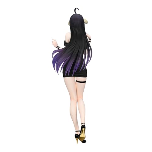 FURYU Overlord Albedo mini dress figure dress texture close-up highlights fabric-like detailing.
