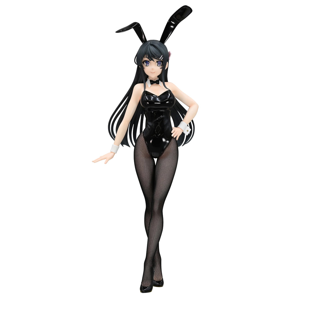 Furyu Rascal Does Not Dream BiCute Bunnies Mai Sakurajima base stand for stable display.