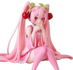 Sakura Miku 2023 figure base stand included for stable display.