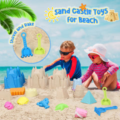 FUSPWEAO beach rake helps tidy sand castles and create even moats along the shore.