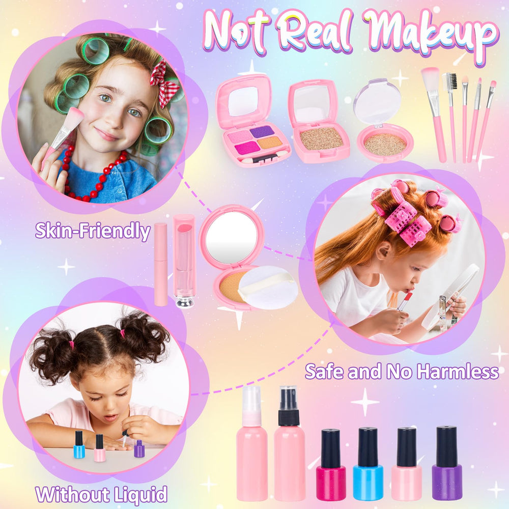 FUSPWEAO blush from pretend makeup kit for soft color during playtime
