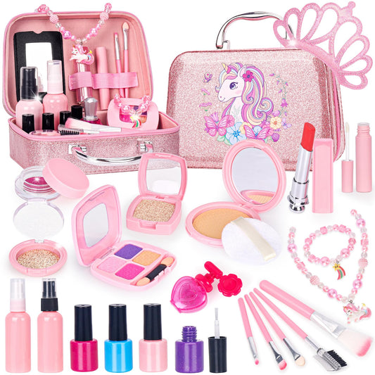 FUSPWEAO pretend makeup kit makeup bag for organized play and travel