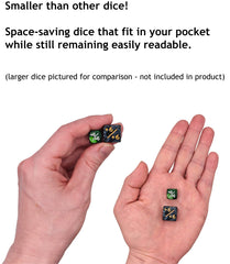 Futhark hard plastic case keeps dice organized and protected