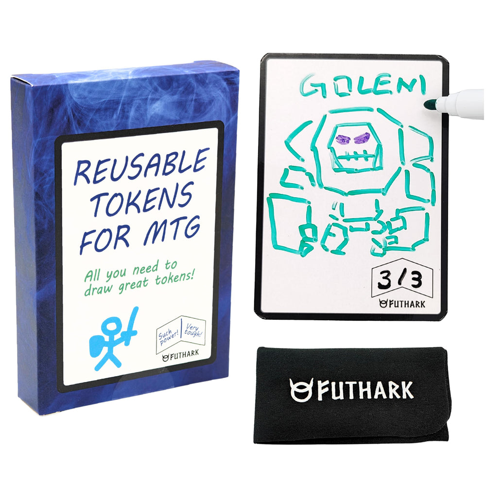 Futhark dry erase MTG tokens set pack for reusable proxy cards