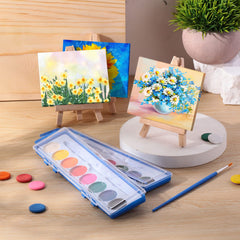 Fuutreo compact easel size fits tabletops for easy creativity.