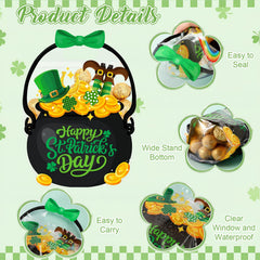 Fuutreo St. Patrick's favor bag with shamrocks adds festive charm.