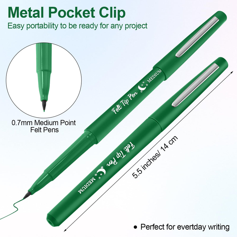 Close-up shows a durable 0.7mm nib for smooth writing with no fray.