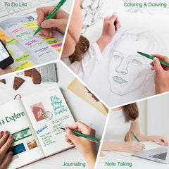 Notes and planners written with smooth ink for organized planning.