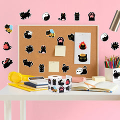 FVNPIHAM cat stickers for scrapbooks add playful color and personality