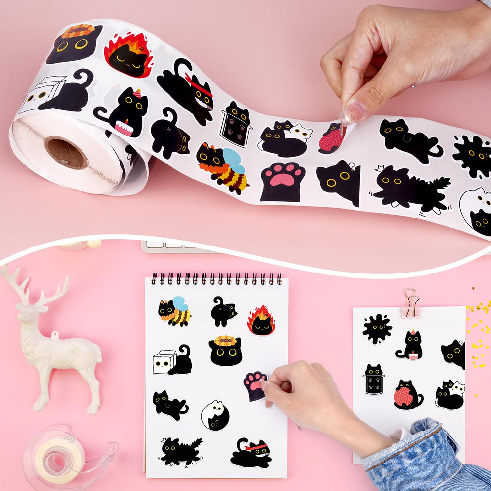 FVNPIHAM party décor with 16 cat patterns, great as gifts or party favors
