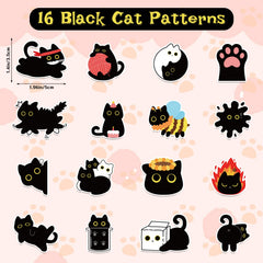 FVNPIHAM waterproof cat stickers stick securely to water bottles with no peeling