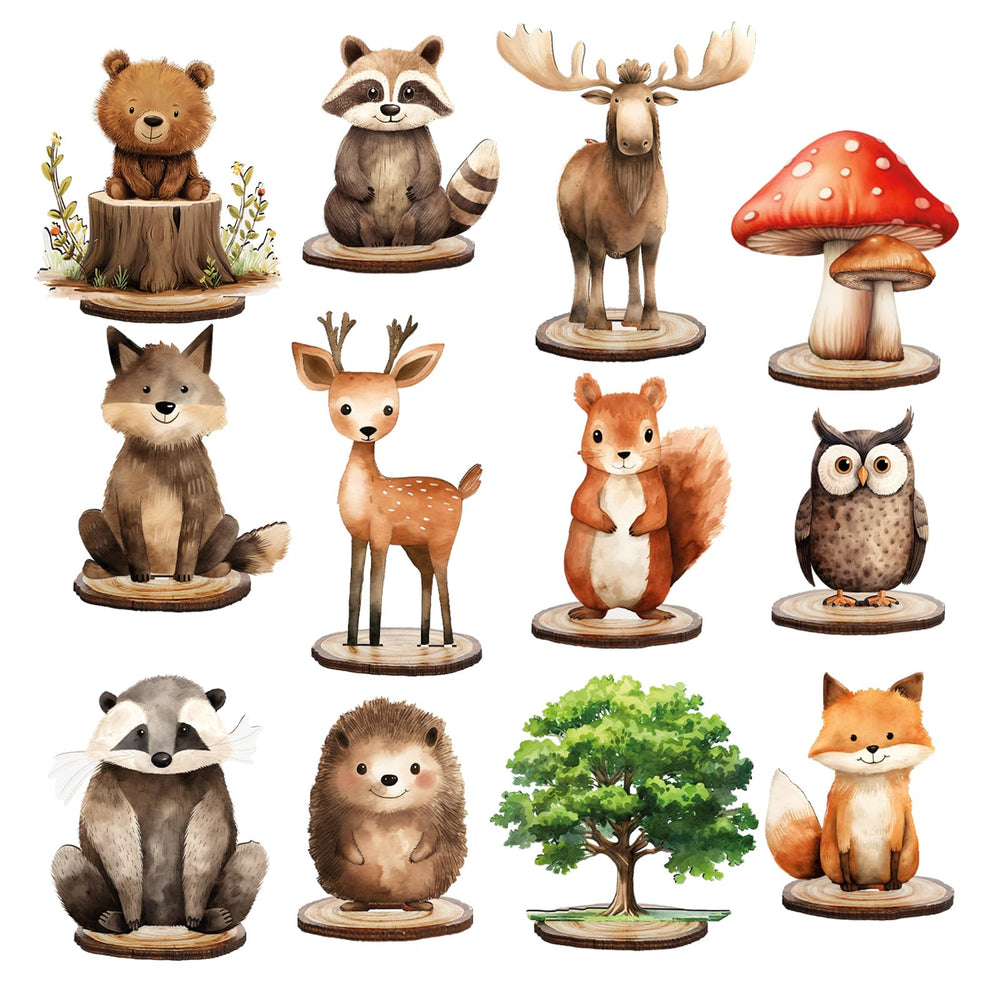 FYSUIMU wolf wood table sign with base adds rustic farmhouse charm to your centerpiece.