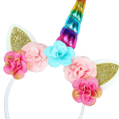 FYUVYRN unicorn headband elastic-fit suitable for adults and kids