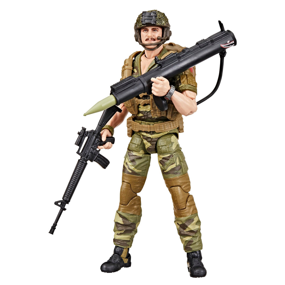 G.I. Joe Footloose rocket launcher accessory for high-drama action scenes