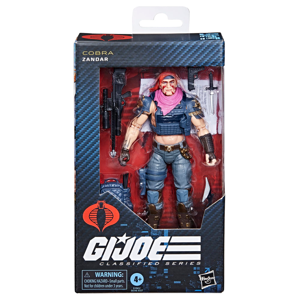 G.I. Joe Classified Zandar front view with premium detailing