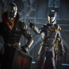 G.I. Joe Cobra Commander figure detail highlights premium deco for collectors.