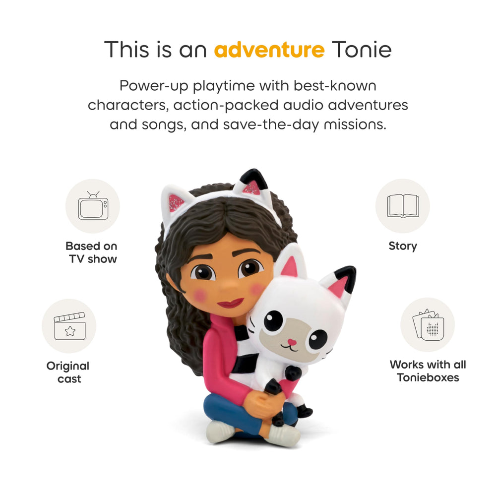 Tonies Gabby in dollhouse adventure image sparks curious, cooperative play.