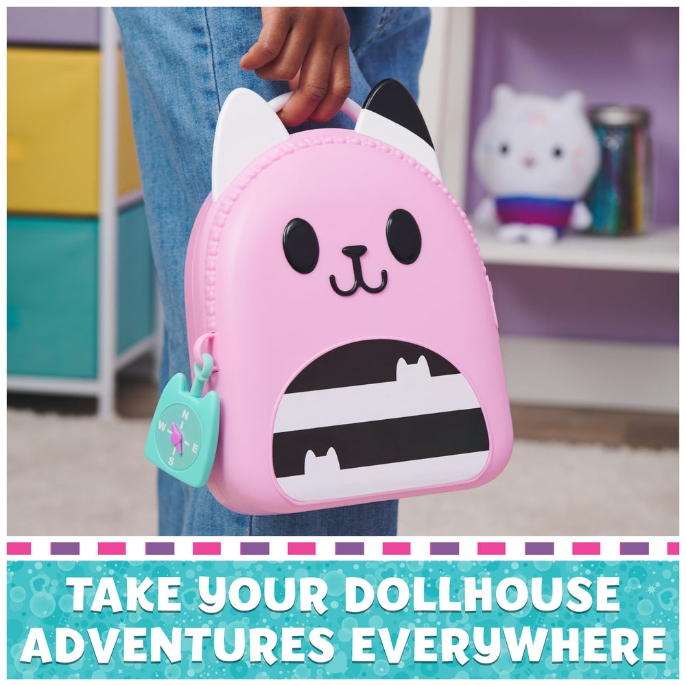Gabby Dollhouse travel set kitty key card supports themed adventures