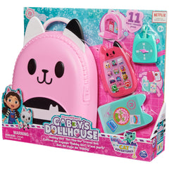 Gabby Dollhouse travel set kitty-themed bag stores pretend toys