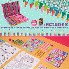 Gabby's Dollhouse crayons offer rich color blocks for playful art.