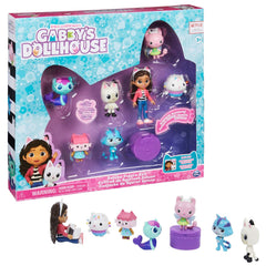 Gabby's Dollhouse Deluxe Figure Set with seven figures for imaginative play.