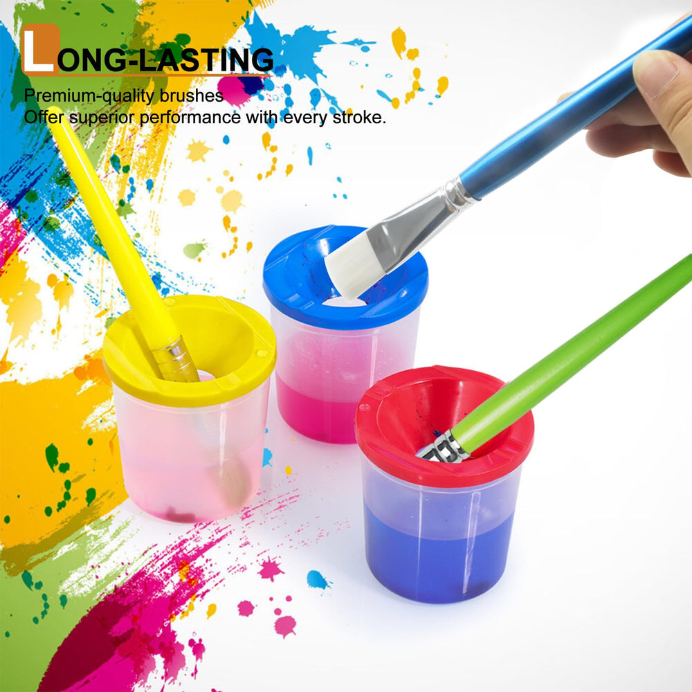 GACDR classroom bulk set featuring sturdy handles for group painting sessions