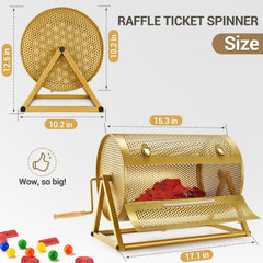 GADFISH raffle drum with stand-ready design for event setup