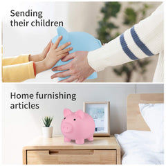 GADIEDIE pink piggy bank coins close-up, visual cue of growing savings.