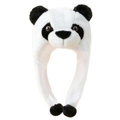 GADMEXILY Plush Panda Hat front view for cozy winter wear.
