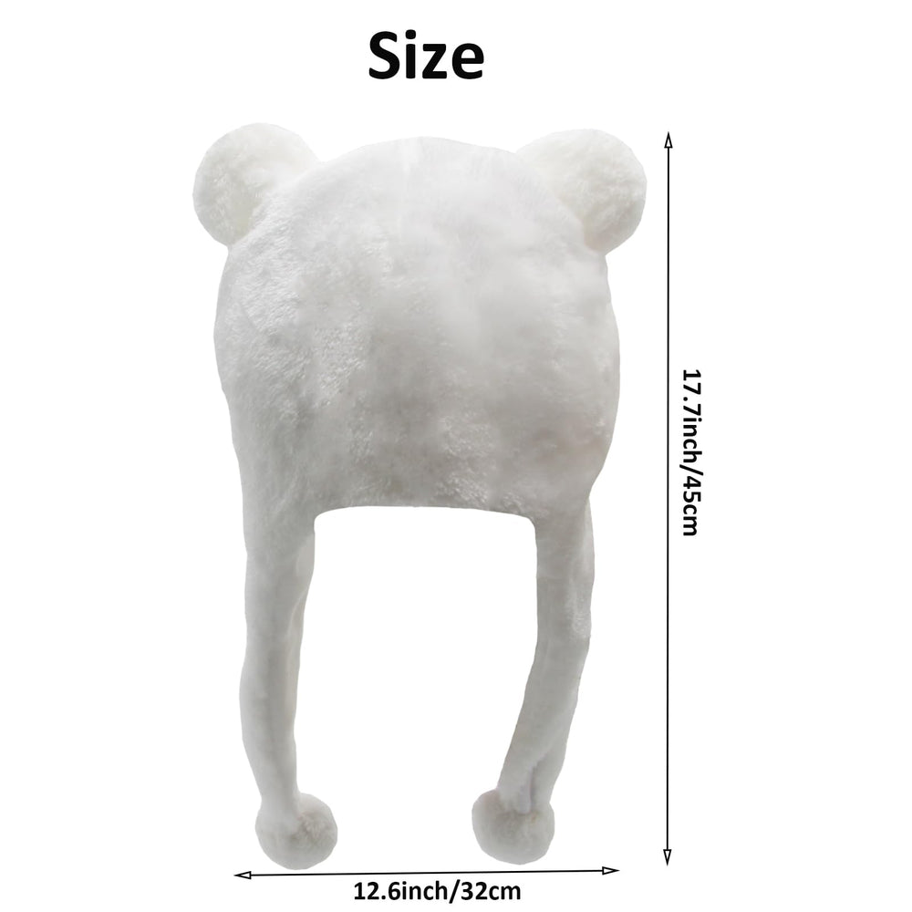 GADMEXILY white bear hat at a winter gathering
