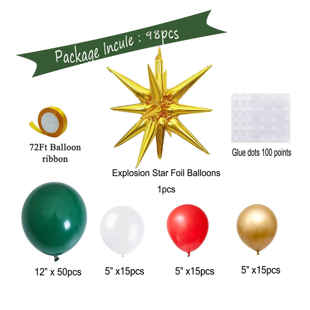 GaesQae gold starburst balloon adds premium sparkle to holiday decor